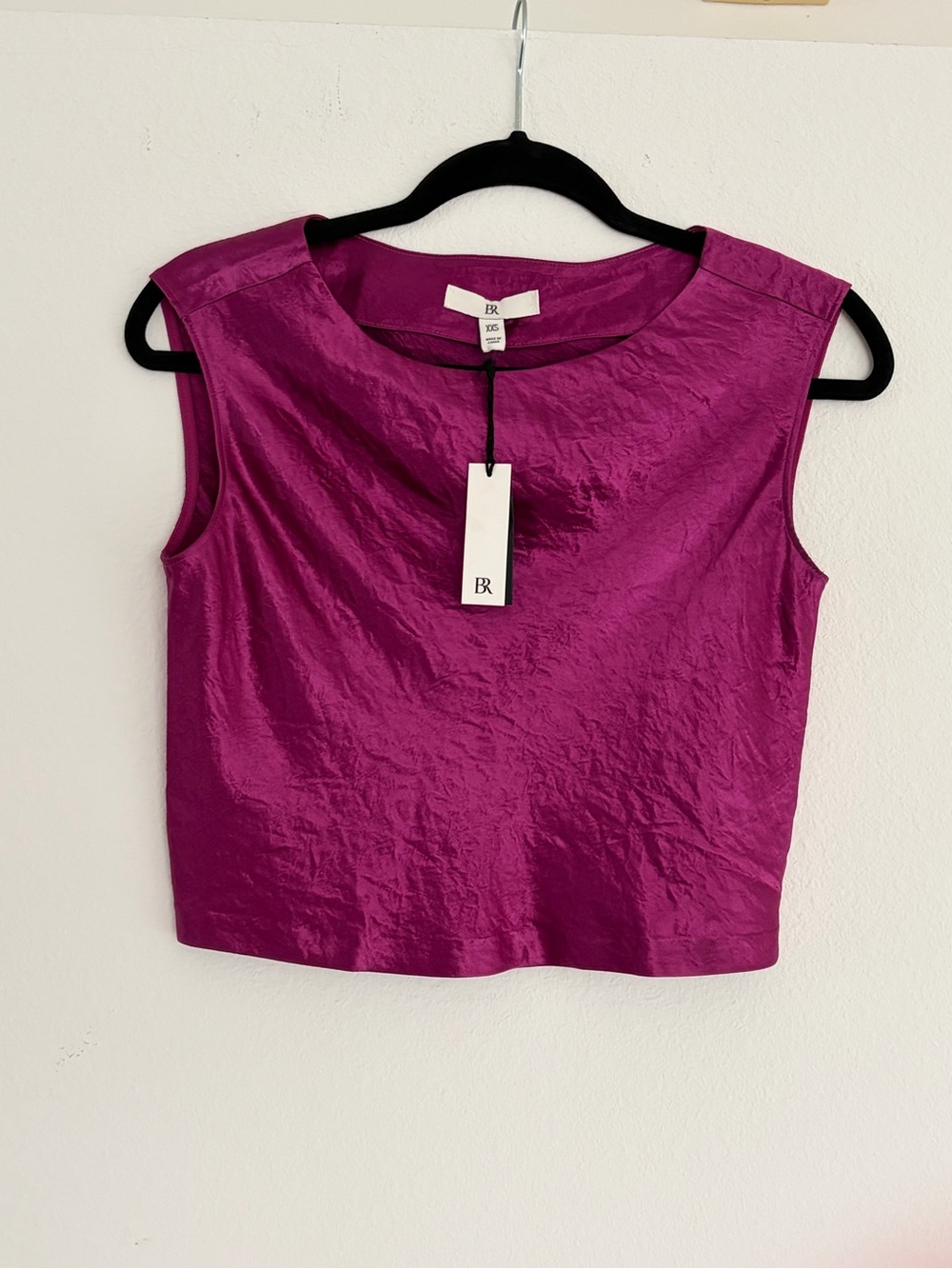 Banana Republic Sleeveless Crop Foil Top, XXS.
